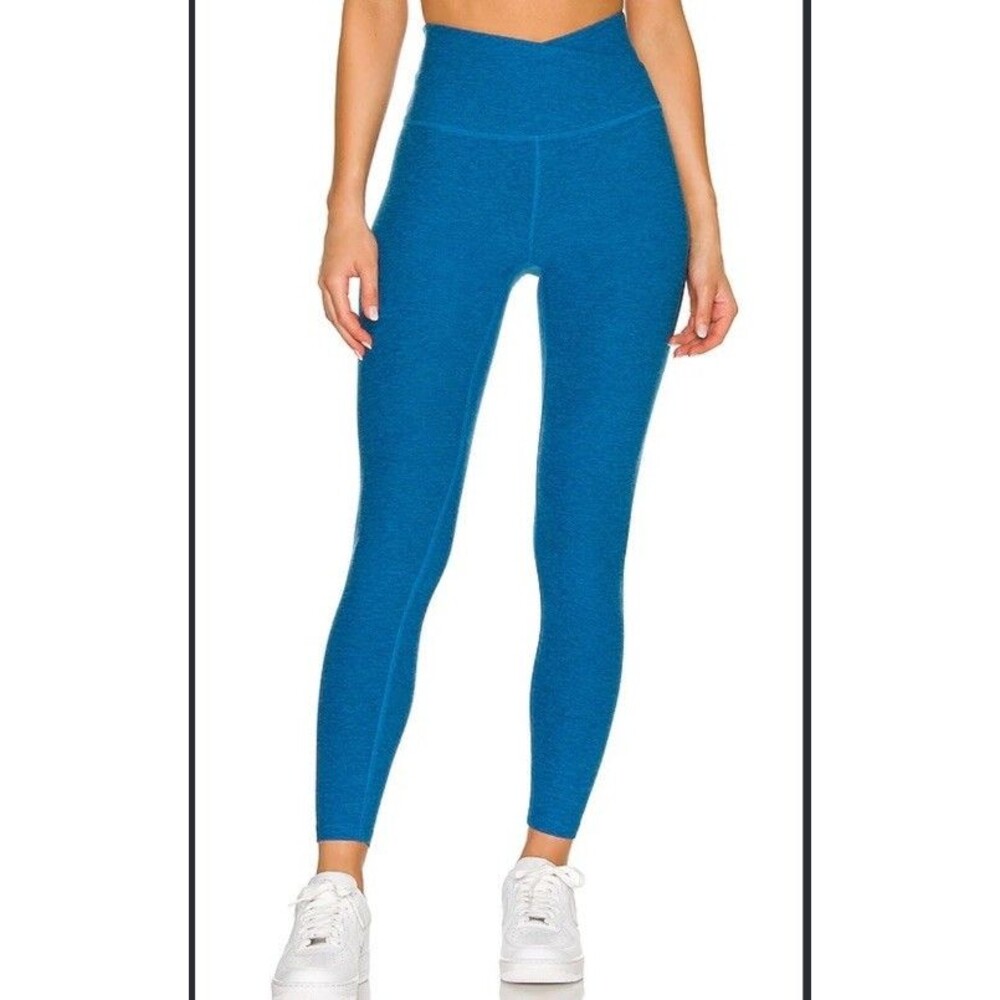Beyond Yoga Size S Space Dye Blue Leggings